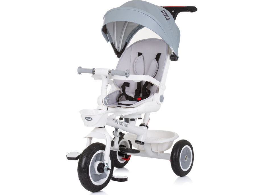 CHIPOLINO Tříkolka se stříškou Marathon 2v1 Ash Grey