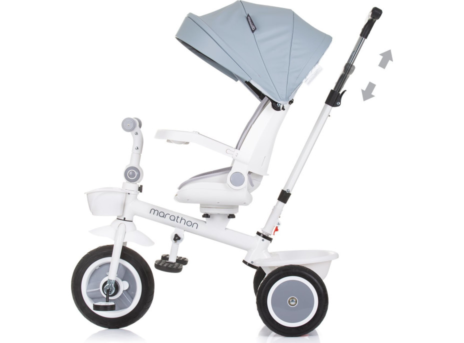 CHIPOLINO Tříkolka se stříškou Marathon 2v1 Ash Grey