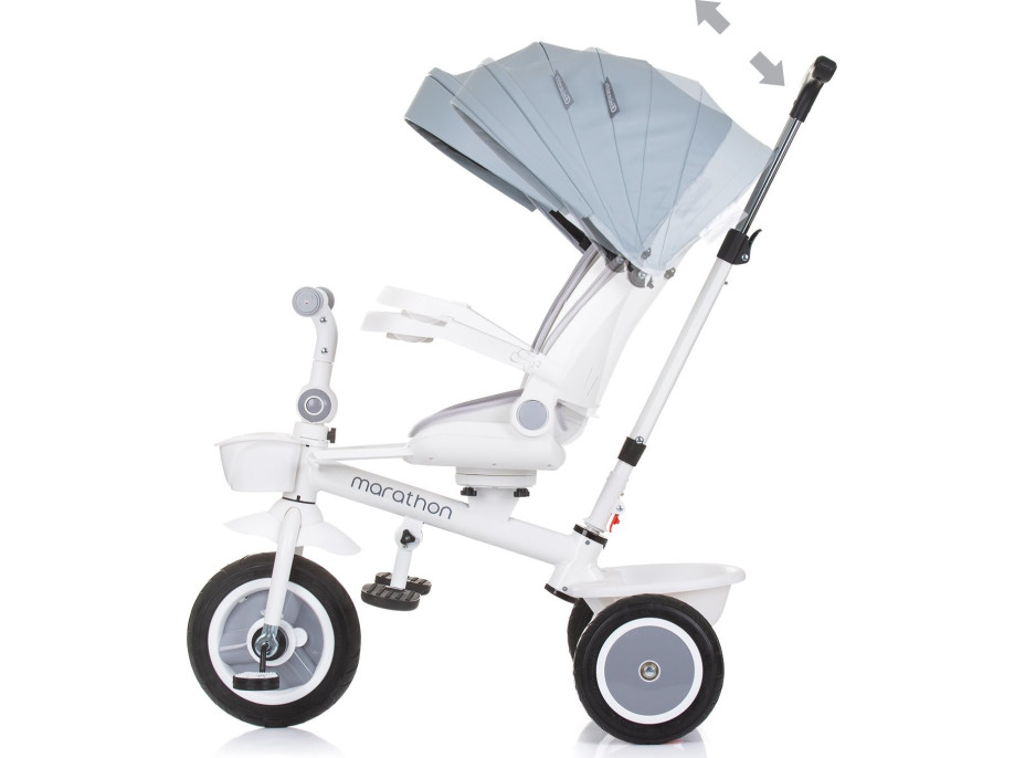CHIPOLINO Tříkolka se stříškou Marathon 2v1 Ash Grey