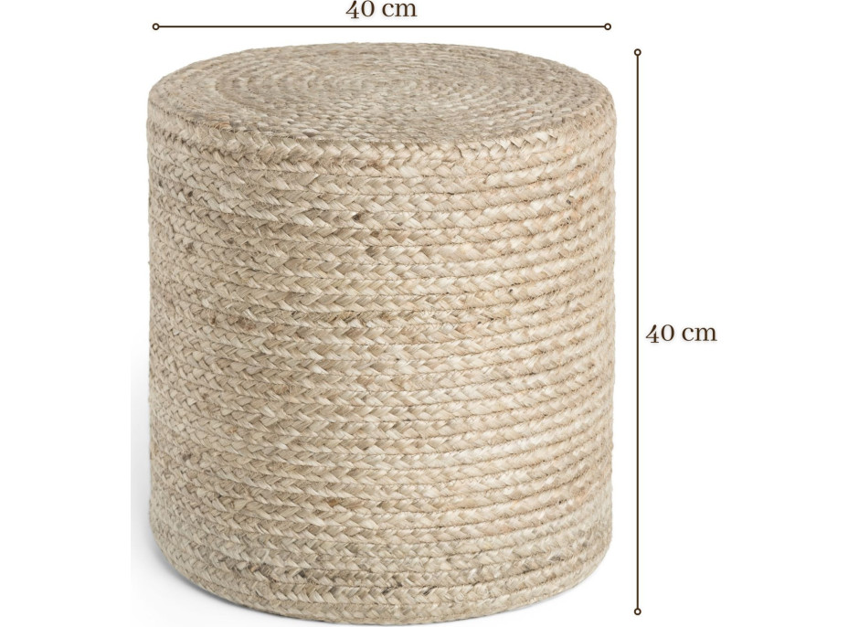 Sedací vak JUTTA POUF 106235 Beige/Grey