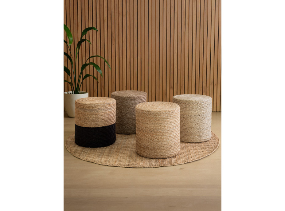 Sedací vak JUTTA POUF 106235 Beige/Grey