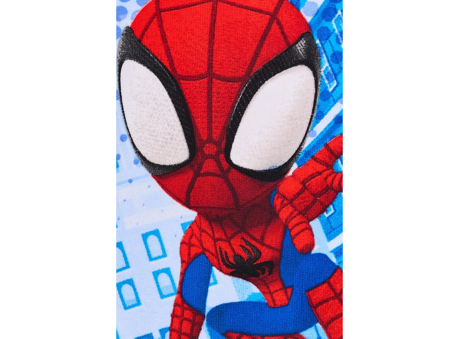 Dětská rychleschnoucí osuška s kapucí SPIDEY 50x100 cm - modrá