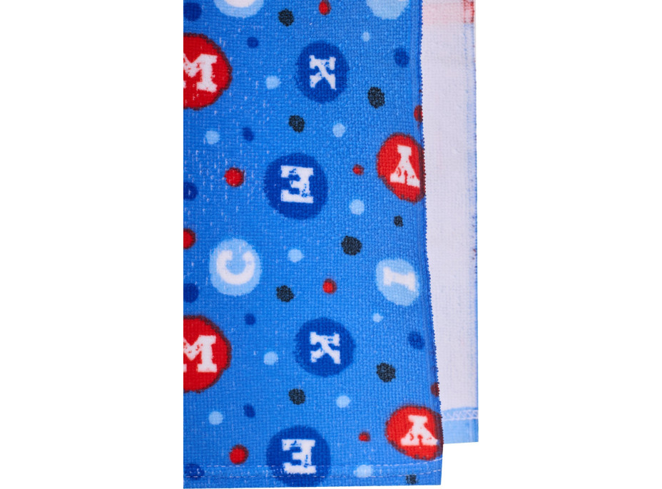 Dětská rychleschnoucí osuška s kapucí MICKEY MOUSE 50x100 cm - modrá