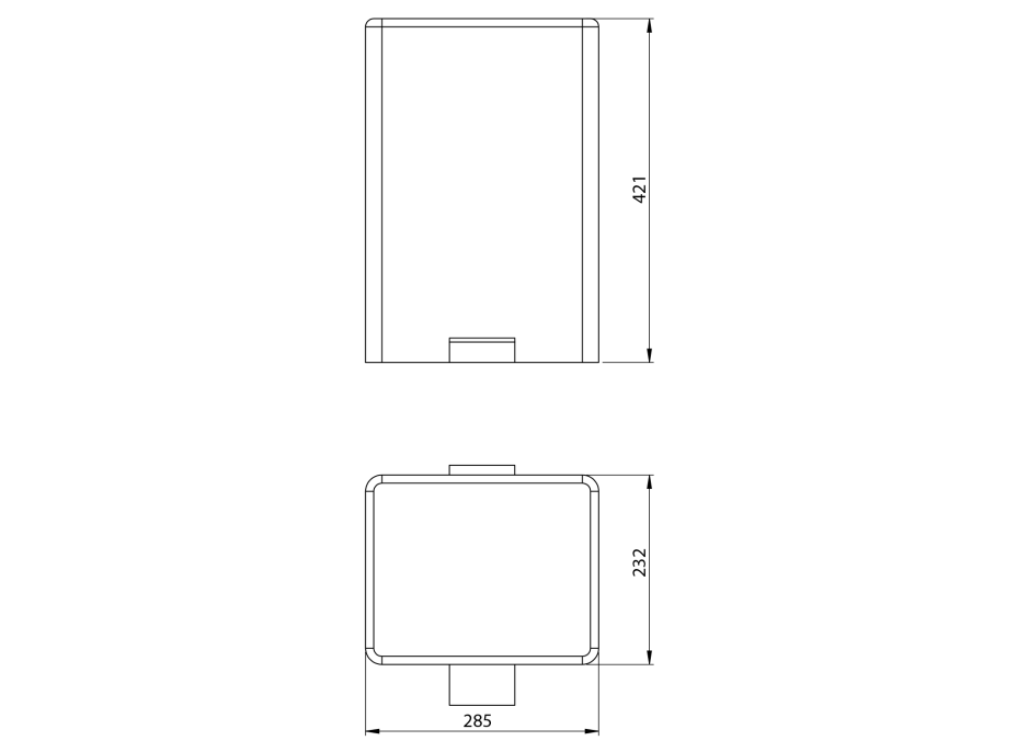 Sapho Odpadkový koš 12l, Soft Close, nerez mat DR102