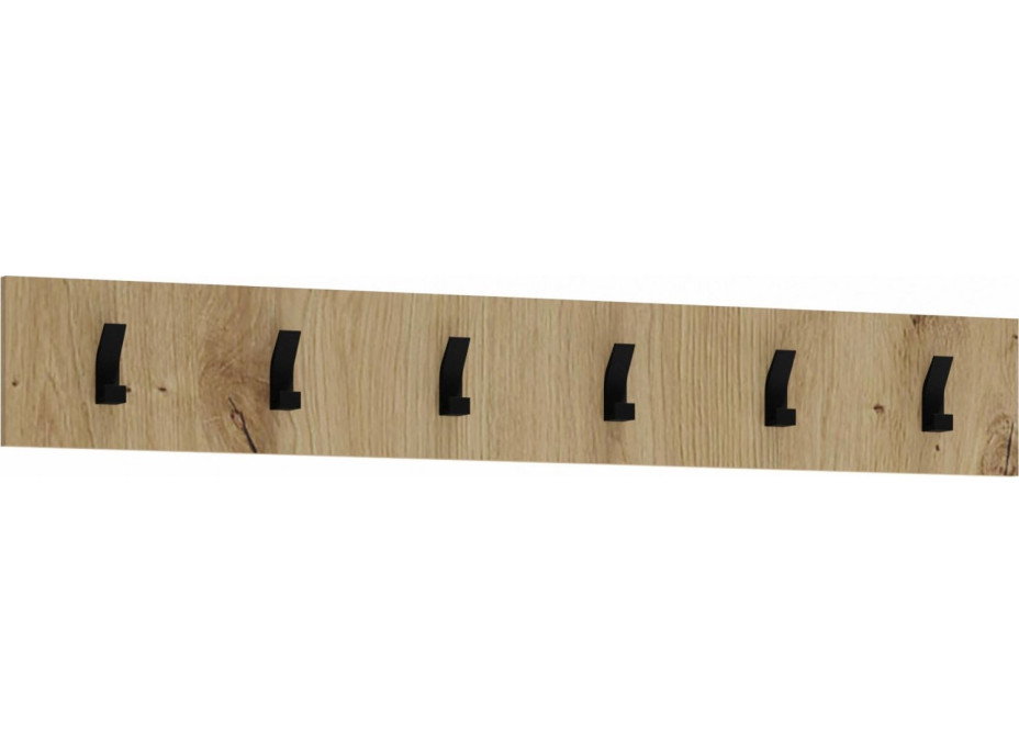 Věšák na oblečení CLIF - 100 cm - dub artisan