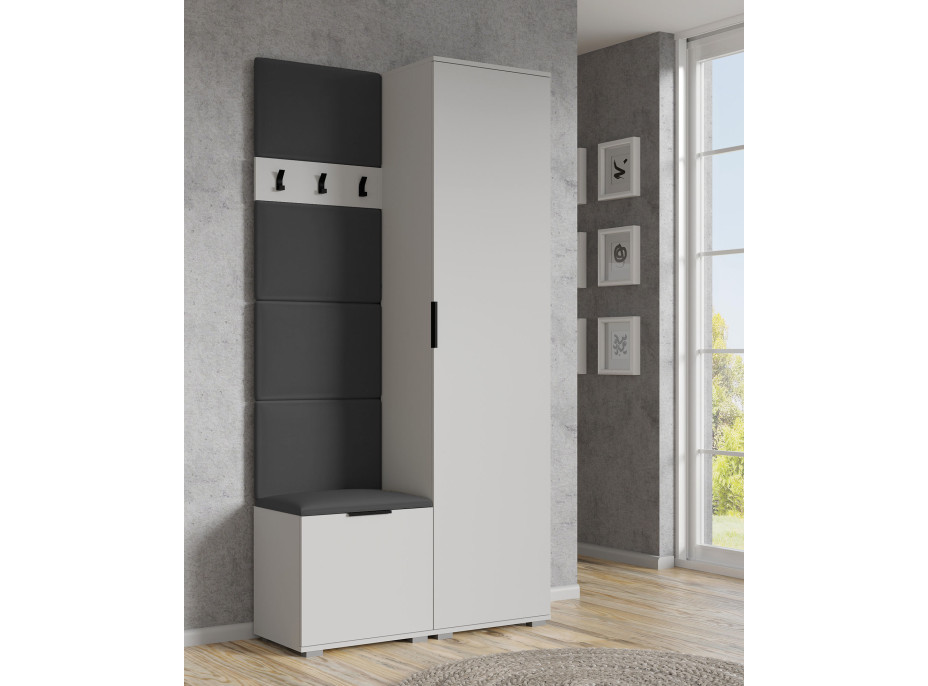 Čalouněný panel CLIF - 50 cm - tmavě šedý