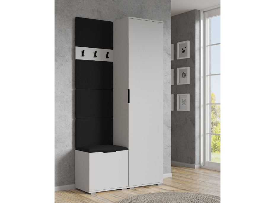 Čalouněný panel CLIF - 50 cm - černý