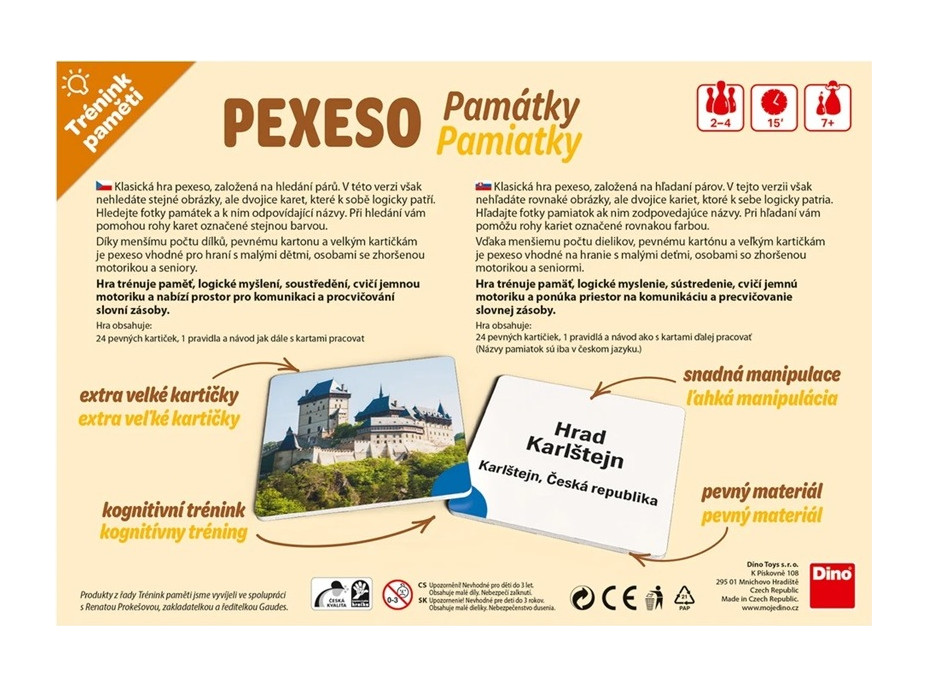Dino Pexeso Památky