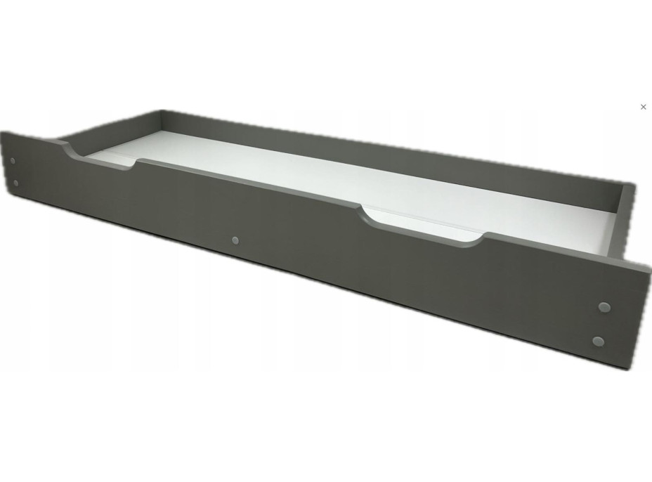 Dětská postel z masivu borovice FRANK - 200x90 cm - šedá