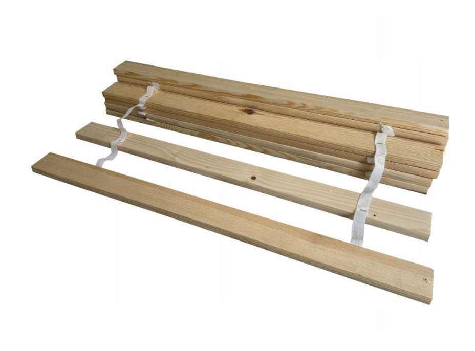 Dětská postel z masivu borovice FRANK - 200x90 cm - šedá