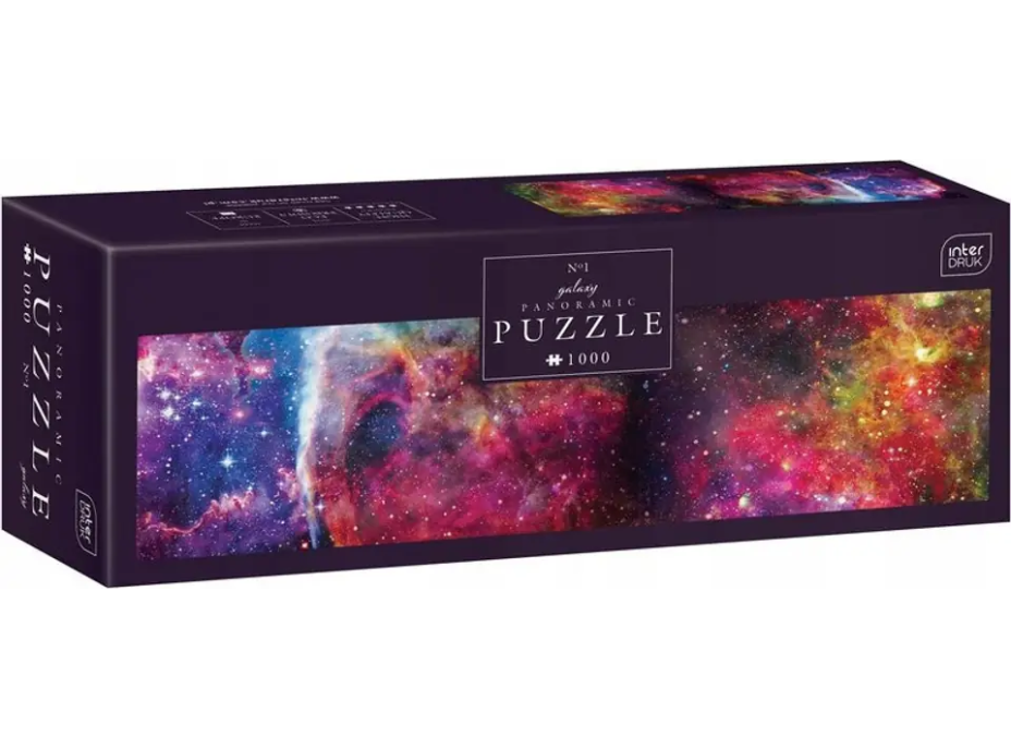 INTERDRUK Panoramatické puzzle: Galaxy: Vesmír 1000 dílků