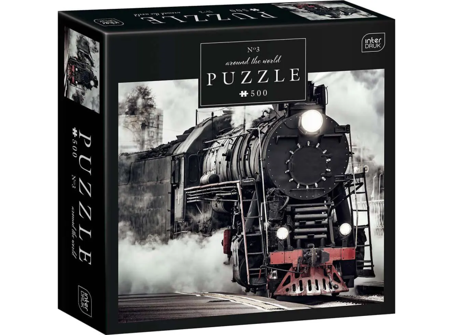 INTERDRUK Puzzle Around the World: Parní lokomotiva 500 dílků