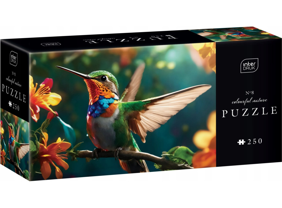 INTERDRUK Puzzle Colorful Nature: Kolibřík 250 dílků