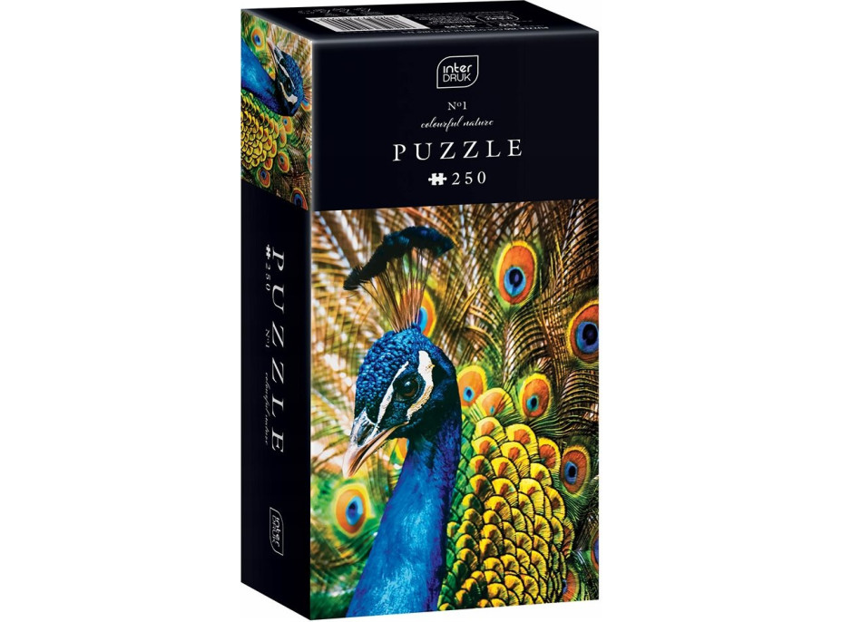 INTERDRUK Puzzle Colorful Nature: Páv 250 dílků
