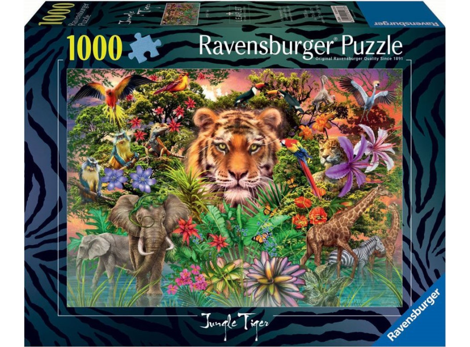 RAVENSBURGER Puzzle Exotická zvířata 1000 dílků