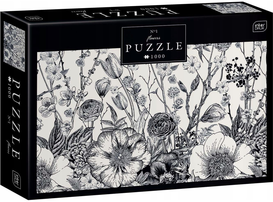 INTERDRUK Puzzle Flowers: Jarní kvítí 1000 dílků