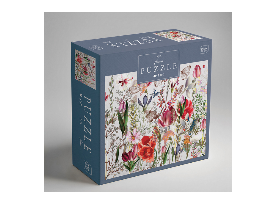 INTERDRUK Puzzle Flowers: Luční kvítí 500 dílků