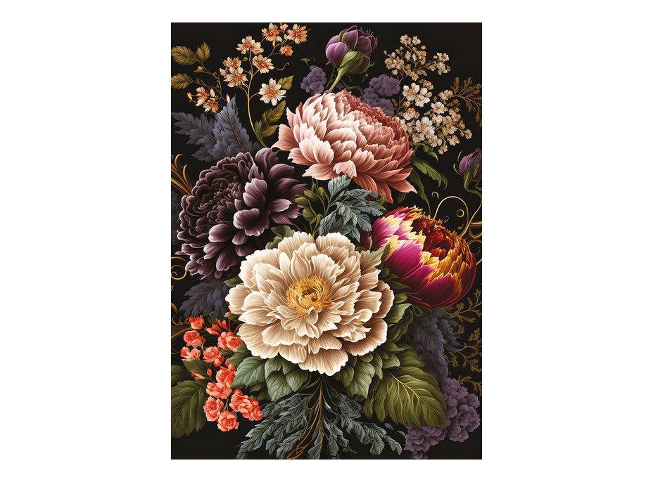 INTERDRUK Puzzle Flowers: Pivoňky v rozpuku 500 dílků