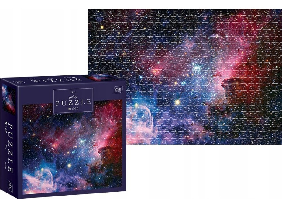 INTERDRUK Puzzle Galaxy: Infračervený pohled na mlhovinu Carina 500 dílků
