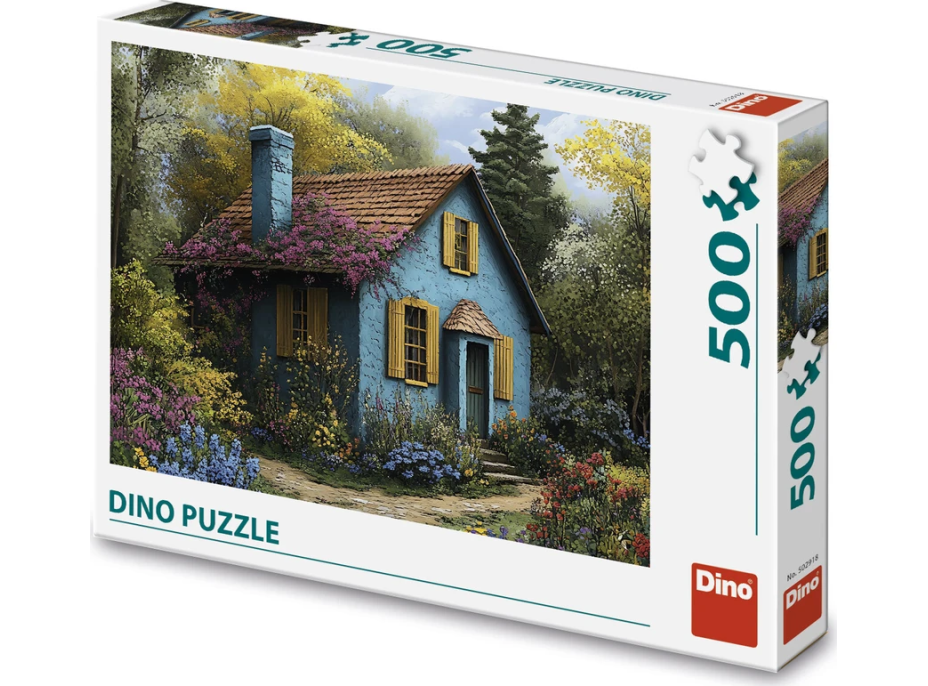DINO Puzzle Modrý domeček 500 dílků