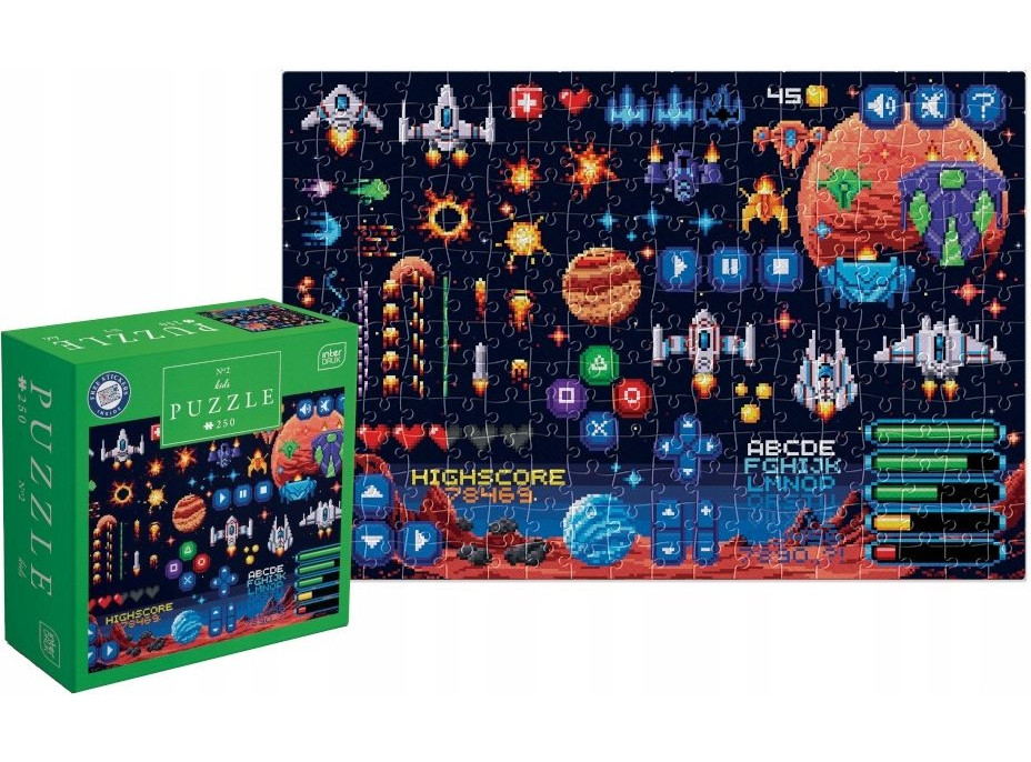 INTERDRUK Puzzle se samolepkami Hra 250 dílků