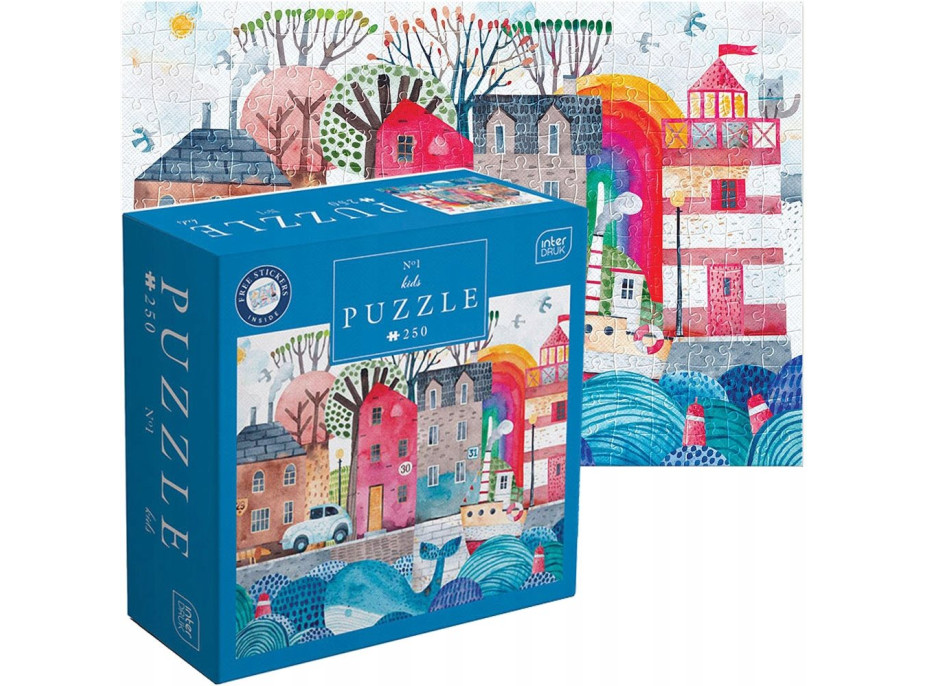 INTERDRUK Puzzle se samolepkami Přístav 250 dílků