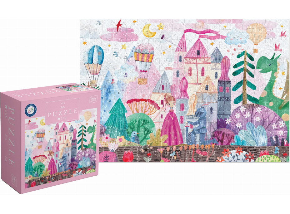 INTERDRUK Puzzle se samolepkami Zámek 250 dílků
