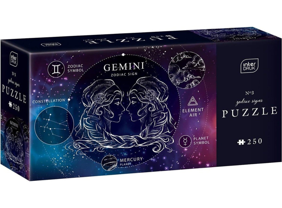 INTERDRUK Puzzle Zvěrokruh: Blíženci 250 dílků