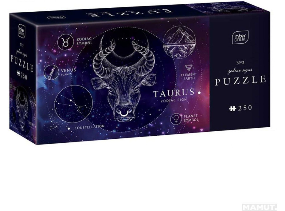INTERDRUK Puzzle Zvěrokruh: Býk 250 dílků