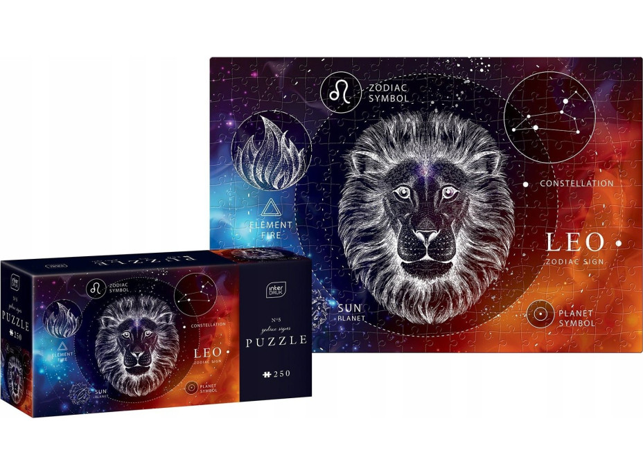 INTERDRUK Puzzle Zvěrokruh: Lev 250 dílků