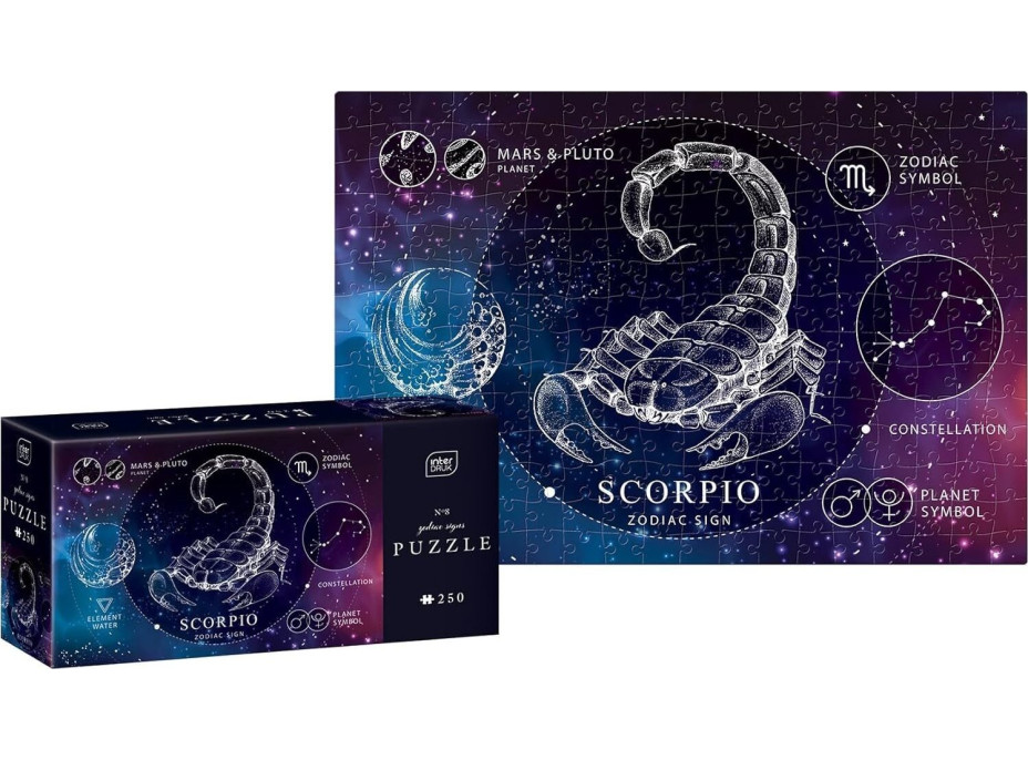 INTERDRUK Puzzle Zvěrokruh: Štír 250 dílků