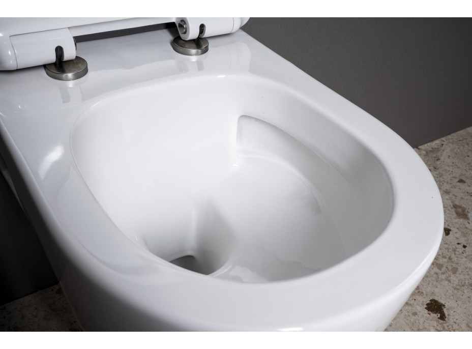 Bruckner LUNA závěsná WC mísa, Vortex Rimless, 35, 5x49cm, bílá 201.331.4