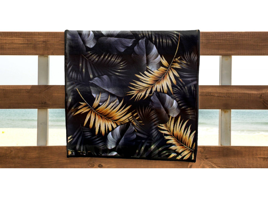 Rychleschnoucí plážová osuška 210x75 cm - Golden Palms
