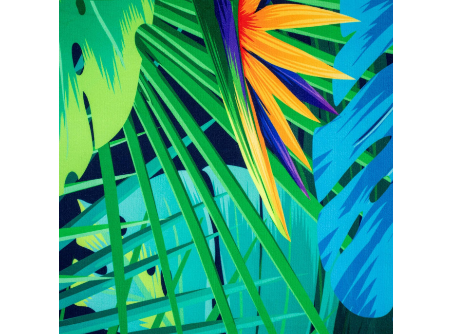 Rychleschnoucí plážová osuška 210x75 cm - Strelitzia Blue