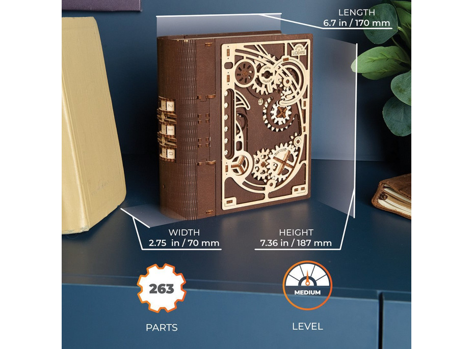 UGEARS 3D puzzle Kniha tajemství 263 dílků