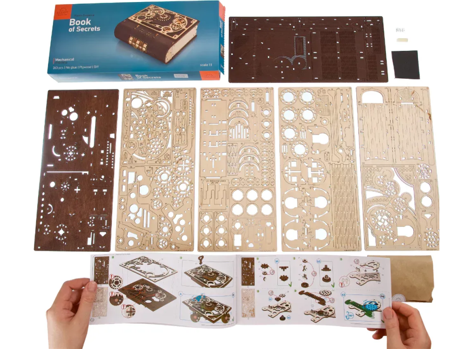 UGEARS 3D puzzle Kniha tajemství 263 dílků