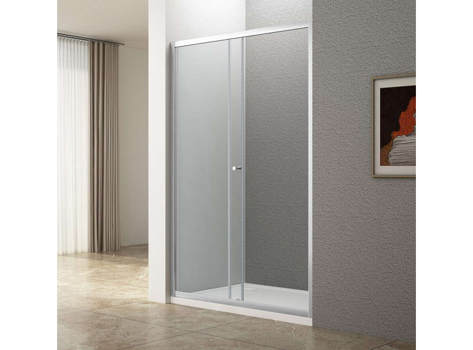 Aqualine UGGA posuvné sprchové dveře 1200mm, čiré sklo ATS120