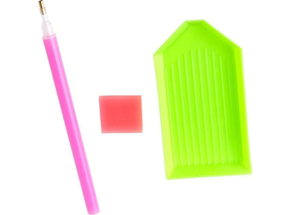 NORIMPEX Diamantové malování Koloušci v zasneženém lese 30x40cm