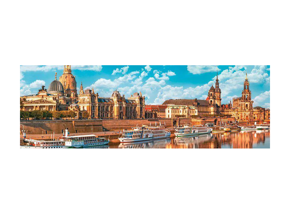 INTERDRUK Panoramatické puzzle: Around the World: Drážďany, Německo 1000 dílků