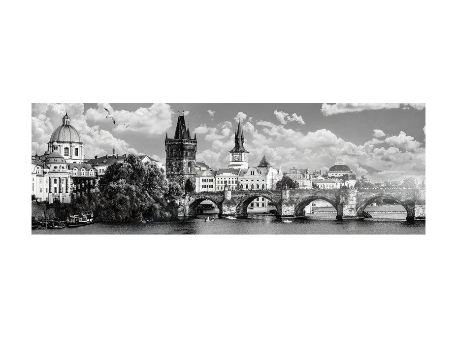 INTERDRUK Panoramatické puzzle: Around the World: Praha, Česko 1000 dílků