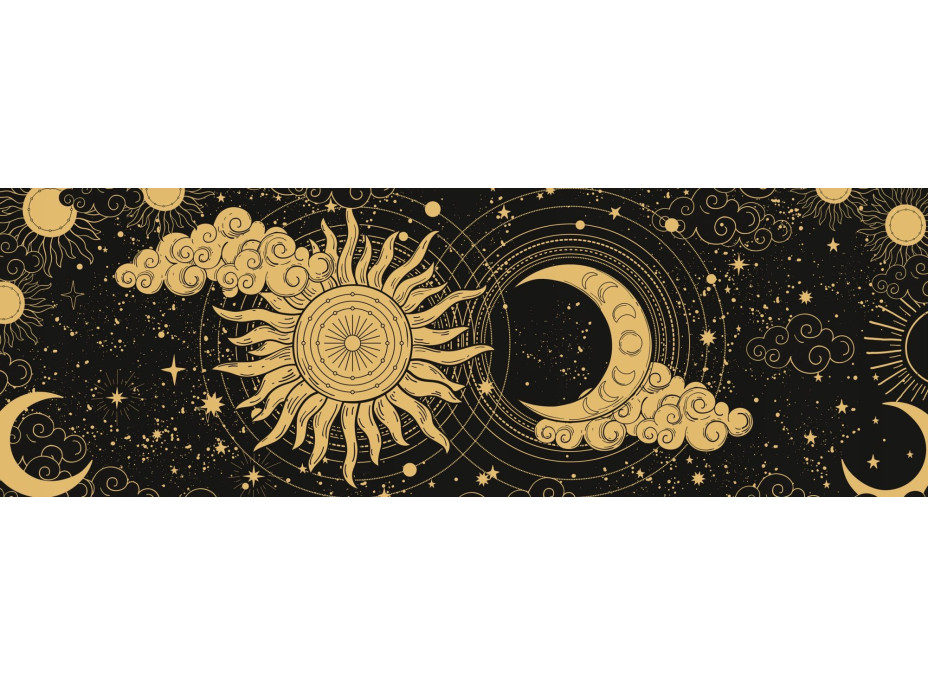INTERDRUK Panoramatické puzzle: Galaxy: Den a noc 1000 dílků