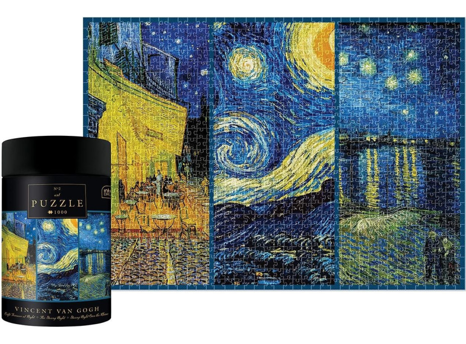 INTERDRUK Puzzle Art: Noční koláž 1000 dílků