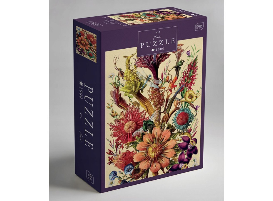 INTERDRUK Puzzle Flowers: Pohádková kytice 1000 dílků