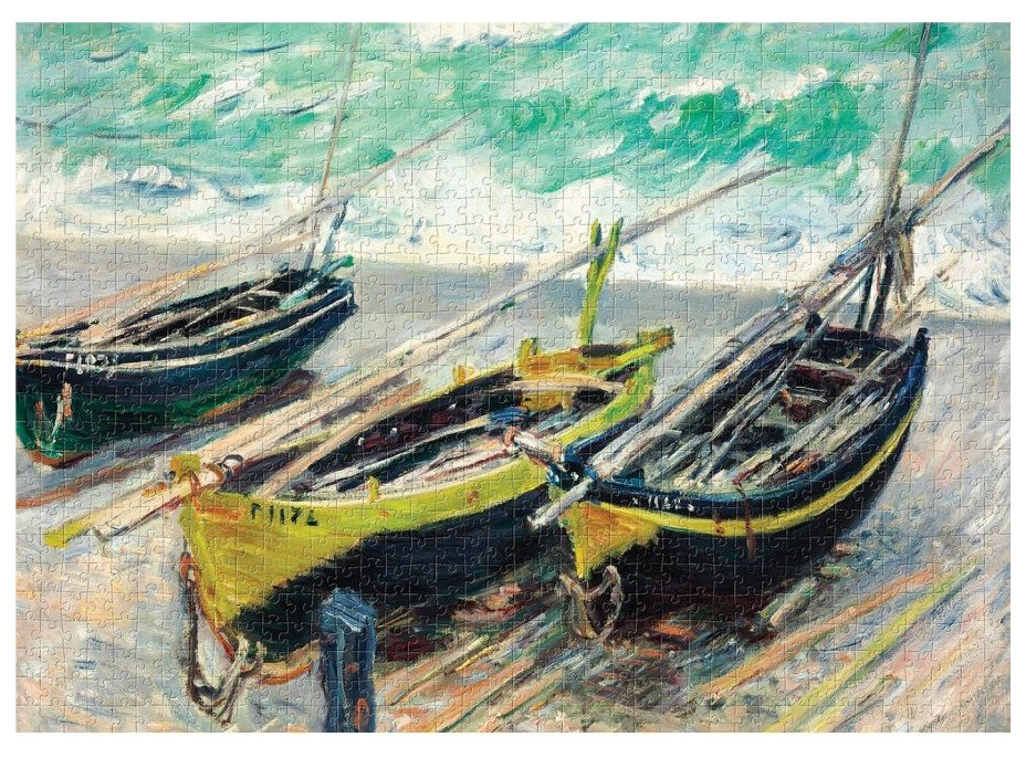 INTERDRUK Puzzle Art: Tři rybářské lodě 1000 dílků