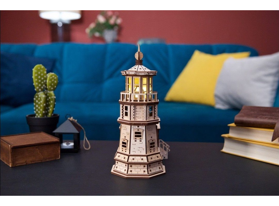 UGEARS Svítící 3D puzzle Maják Split Rock 295 dílků