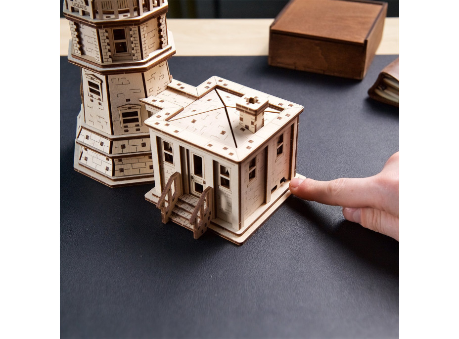 UGEARS Svítící 3D puzzle Maják Split Rock 295 dílků