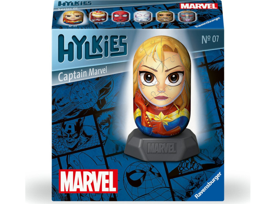 RAVENSBURGER 3D puzzle Hylkies: Marvel: Captain Marvel 54 dílků