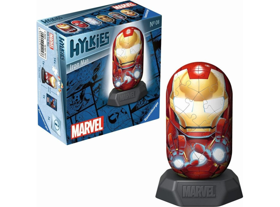RAVENSBURGER 3D puzzle Hylkies: Marvel: Ironman 54 dílků