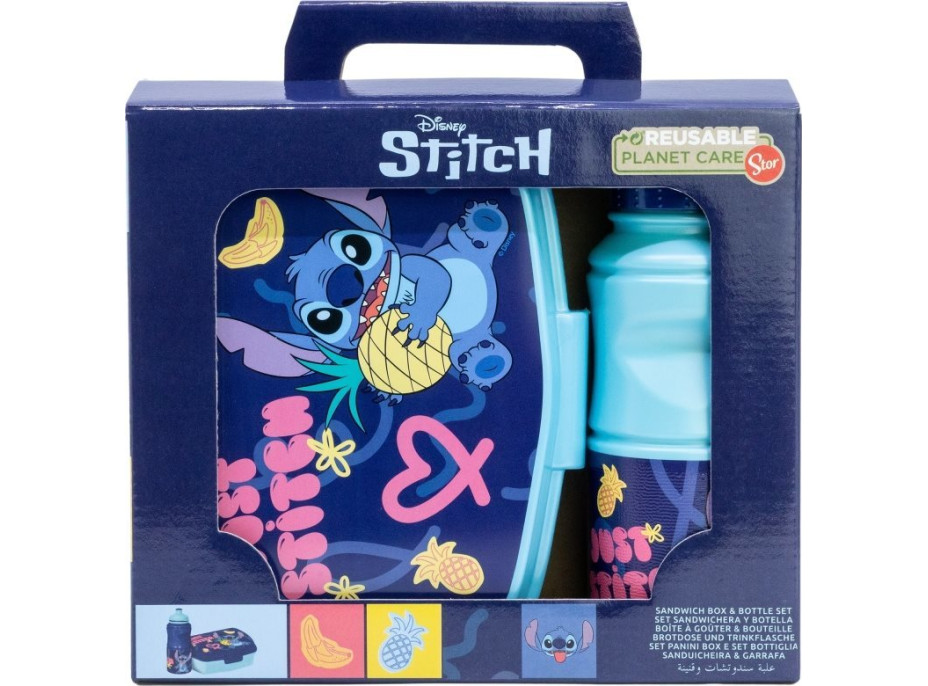 STOR Dětská jídelní sada 2v1 Stitch