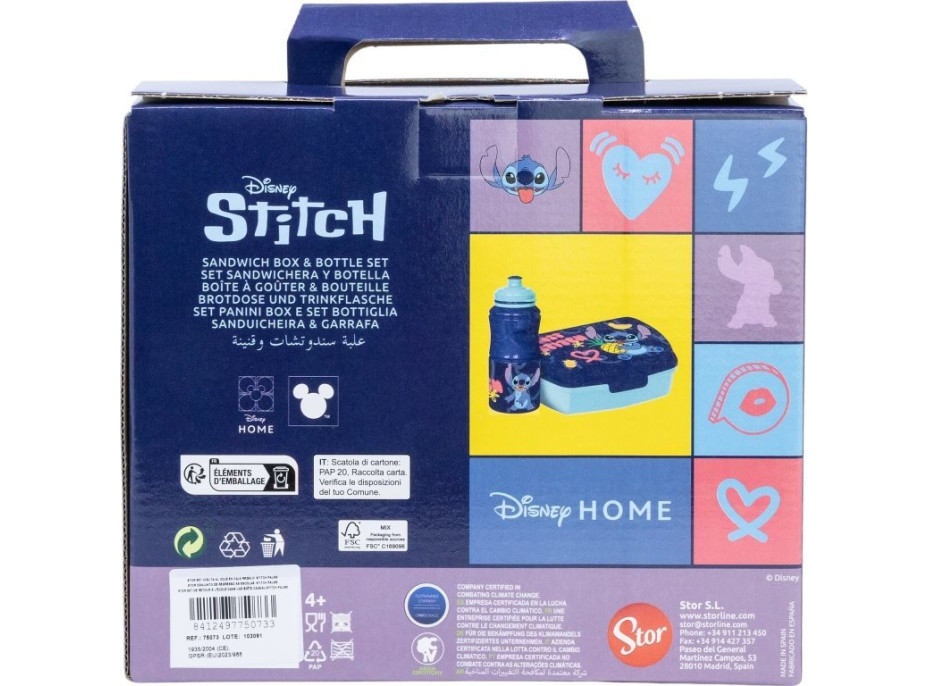 STOR Dětská jídelní sada 2v1 Stitch